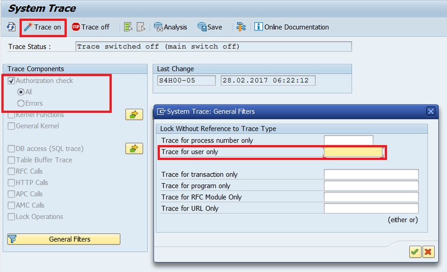 authorization object tcode in sap abap